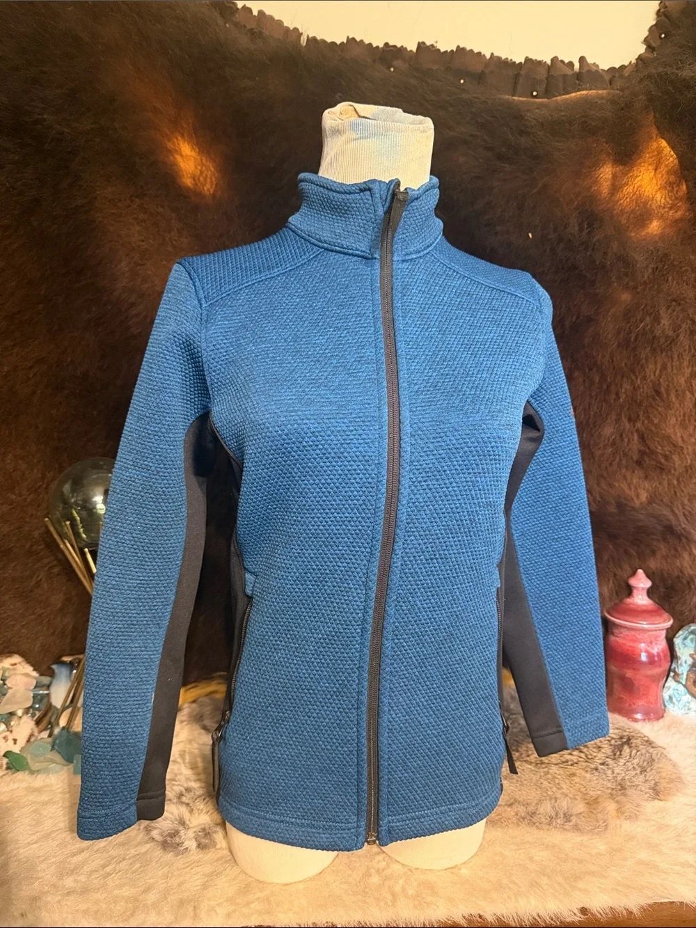 Youth Blue Full-Zip Knit Jacket M (UB4)